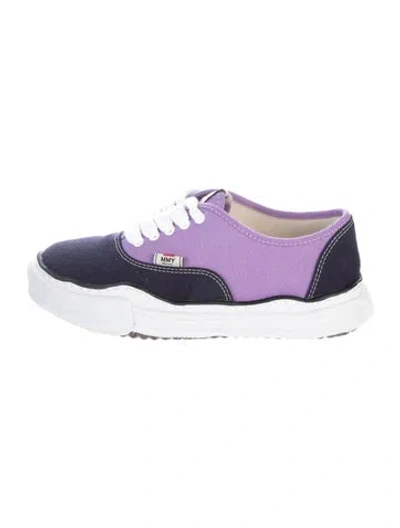 Pre-owned Miharayasuhiro Colorblock Pattern Sneakers In Purple