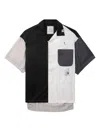 Miharayasuhiro Colour-block Shirt In 黑色