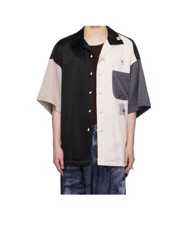 Miharayasuhiro Colour-block Shirt In Black