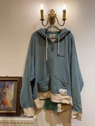 Pre-owned Miharayasuhiro Colour Matching Sweater In Blue