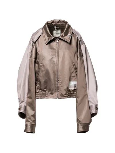 Miharayasuhiro Colourblock Zip Jacket In Neutral