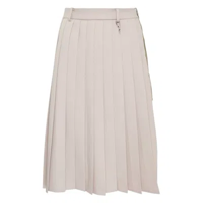 Miharayasuhiro Combined Pleats Skirt In Green