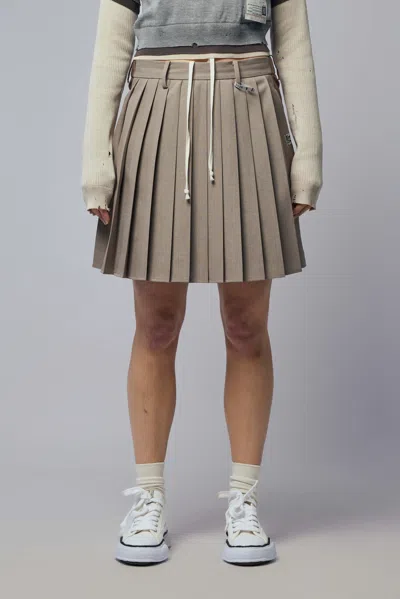 Miharayasuhiro Combined Skirt Pants In Neutral