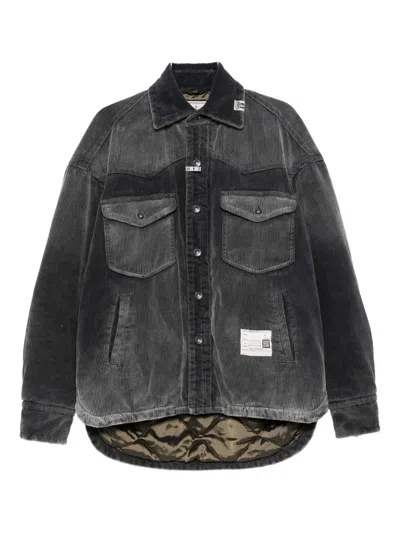 Miharayasuhiro Corduroy Shirt Jacket In Black