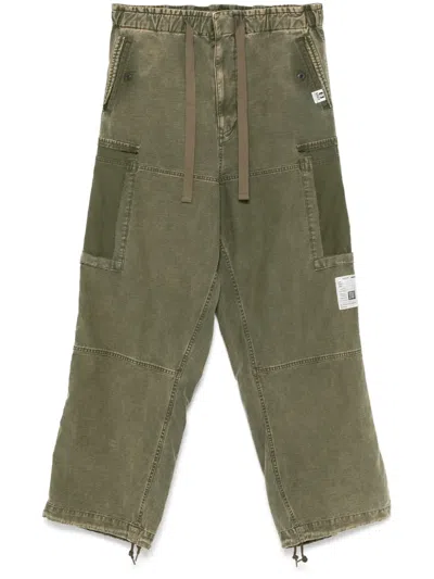 Miharayasuhiro Maison Mihara Yasuhiro Drawstring Straight-leg Trousers In Green