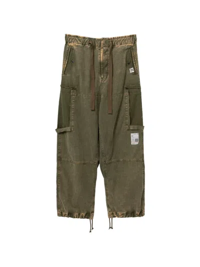 Miharayasuhiro Cotton Cargo Pants In Green