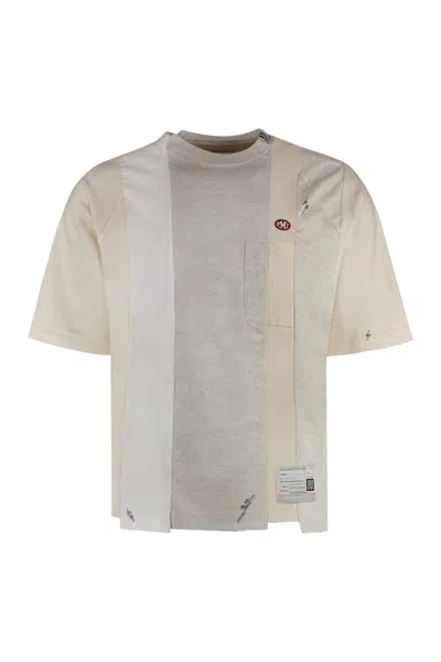 Miharayasuhiro Cotton Crew-neck T-shirt In Ivory