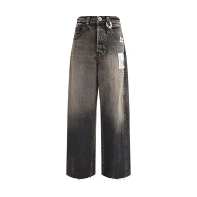 Miharayasuhiro Cotton Jeans Women's Blue In Brown