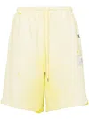Miharayasuhiro Cotton Shorts In Yellow