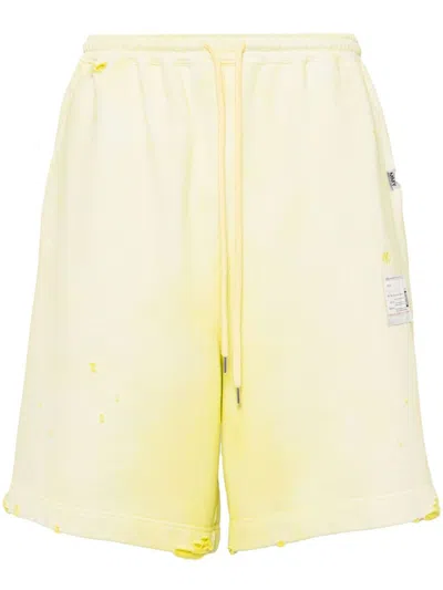 Miharayasuhiro Cotton Shorts In Yellow