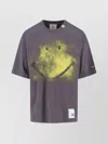 Miharayasuhiro Maison Mihara Yasuhiro Playful Smiley Face Graphic T-shirt By Maison Mihara Yasuhiro In Purple