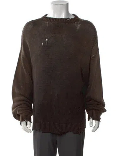 Pre-owned Miharayasuhiro Crew Neck Long Sleeve Pullover W/ Tags In Brown