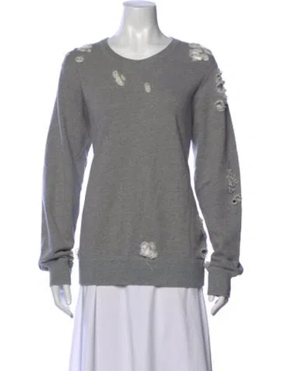 Pre-owned Miharayasuhiro Crew Neck Long Sleeve Sweatshirt In Gray