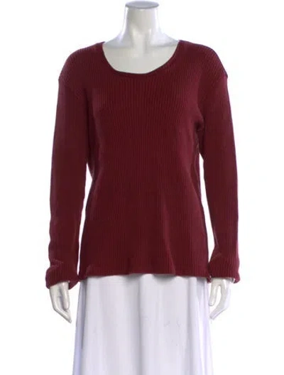 Pre-owned Miharayasuhiro Crew Neck Sweater In Burgundy