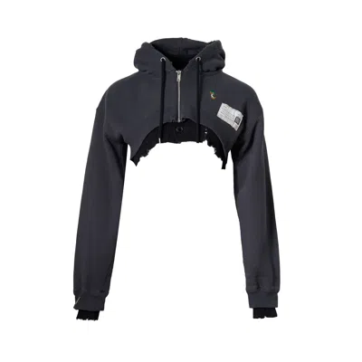 Miharayasuhiro Cropped Layered Parka In Gray