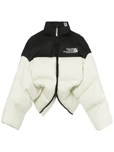 Miharayasuhiro Cropped Puffer Jacket In 白色