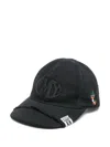 Miharayasuhiro Crushed-detail Cap In Black