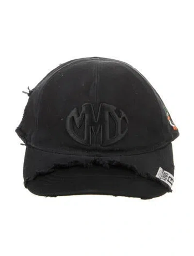 Pre-owned Miharayasuhiro Crushed Detail Cap In Black