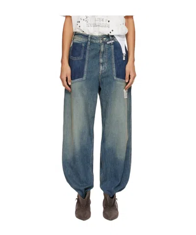 MIHARAYASUHIRO CUT-OUT POCKET JEANS