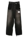Miharayasuhiro Cut-out Pockets Jeans In Brown