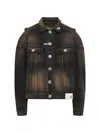 Miharayasuhiro Cut-out Denim Jacket In Multi