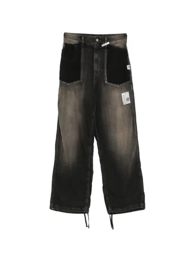 Miharayasuhiro Cut-out Pockets Jeans In Black