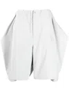 Miharayasuhiro Deconstructed Combo Cotton Shorts In Grey