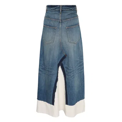 Miharayasuhiro Denim Combined Skirt