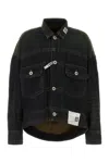 Miharayasuhiro Maison Mihara Yasuhiro Long-sleeved Denim Jacket In Black