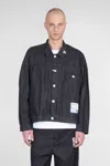 Miharayasuhiro Denim Jackets In Black Cotton In Black