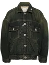 Miharayasuhiro Jeansjacke Im Layering-look In Blue