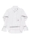 Miharayasuhiro Distressed Cotton Shirt In White