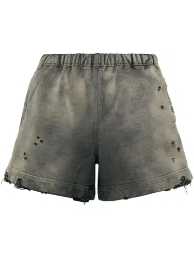 Miharayasuhiro Maison Mihara Yasuhiro Sunfaded Short Pants In Black
