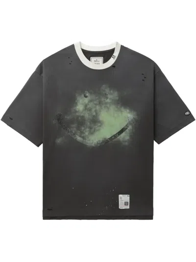 Miharayasuhiro Distressed-effect T-shirt In Black