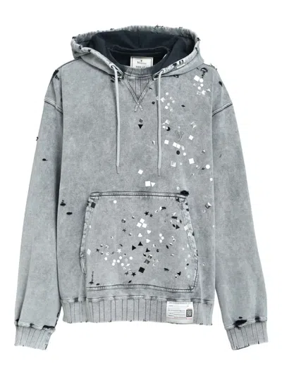 Miharayasuhiro Distressed Hoodie In Gray