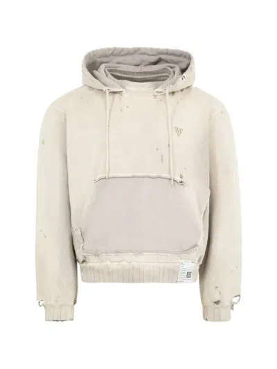 Miharayasuhiro Distressed Hoodie In Neutral