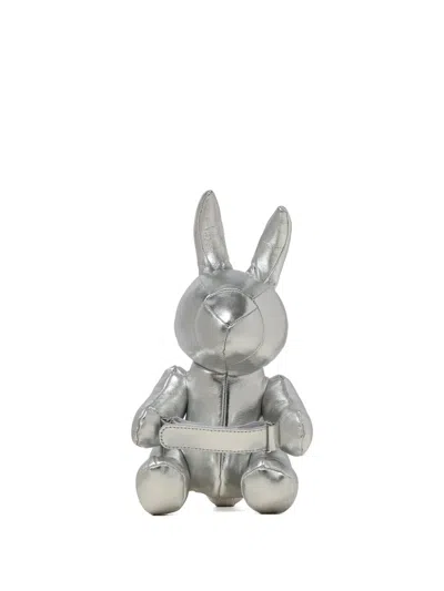 Miharayasuhiro Dolls Rabbit Messenger Bag In Silver