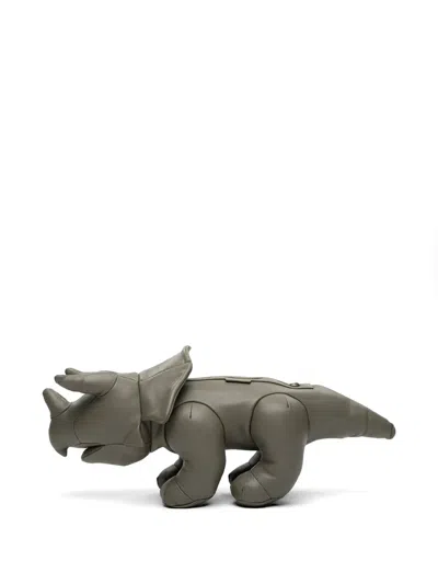 Miharayasuhiro Dolls Triceratops Shoulder Bag In Green