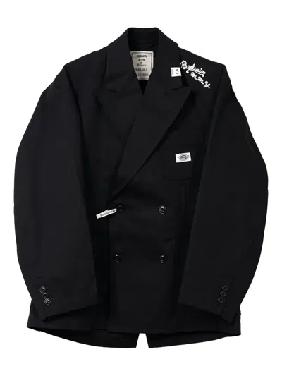 Miharayasuhiro Double-breasted Jacket In Black