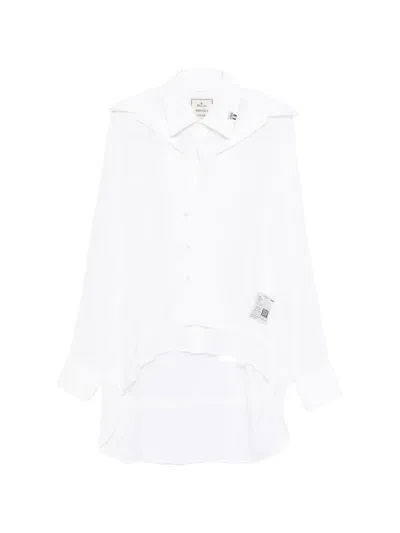 Miharayasuhiro Double-layered Shirt In White
