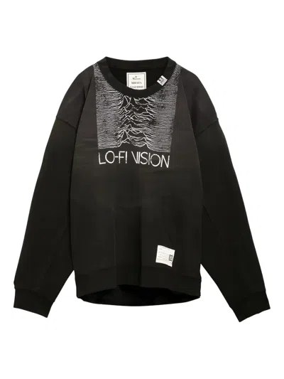 Miharayasuhiro Draped Sweatshirt In Black