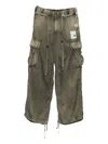 Miharayasuhiro Drastring-fastening Cargo Trousers In Gray
