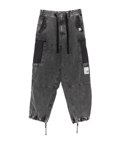 Miharayasuhiro Drawstring Cargo Pants In Gray