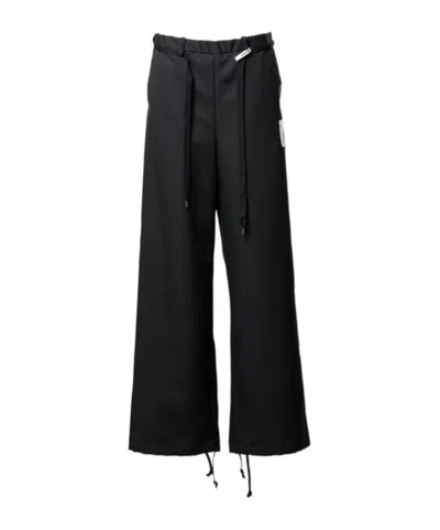 Miharayasuhiro Drawstring Casual Pants In Black