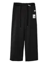 Miharayasuhiro Drawstring-fastening Trousers In Black