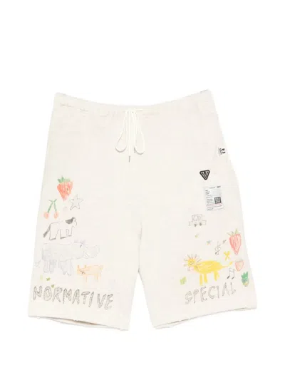 Miharayasuhiro Drawstring Shorts In Neutral