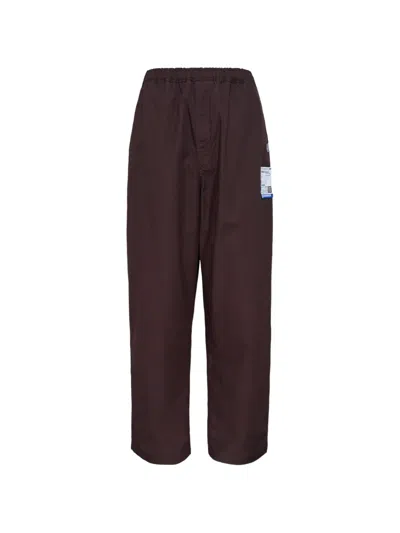 Miharayasuhiro Drawstring Trousers In Brown
