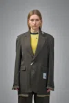 Miharayasuhiro Dry Wool Jacket In Green
