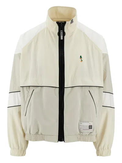 Miharayasuhiro Duck-detail Panelled Track Jacket In Multi