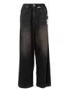 Miharayasuhiro Elasticated-waist Jeans In Black
